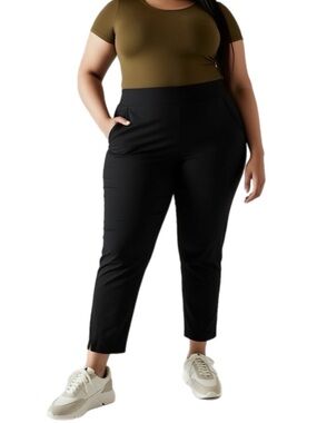 Athleta Plus Size Black Ankle Pants NWT size 22 or 3X